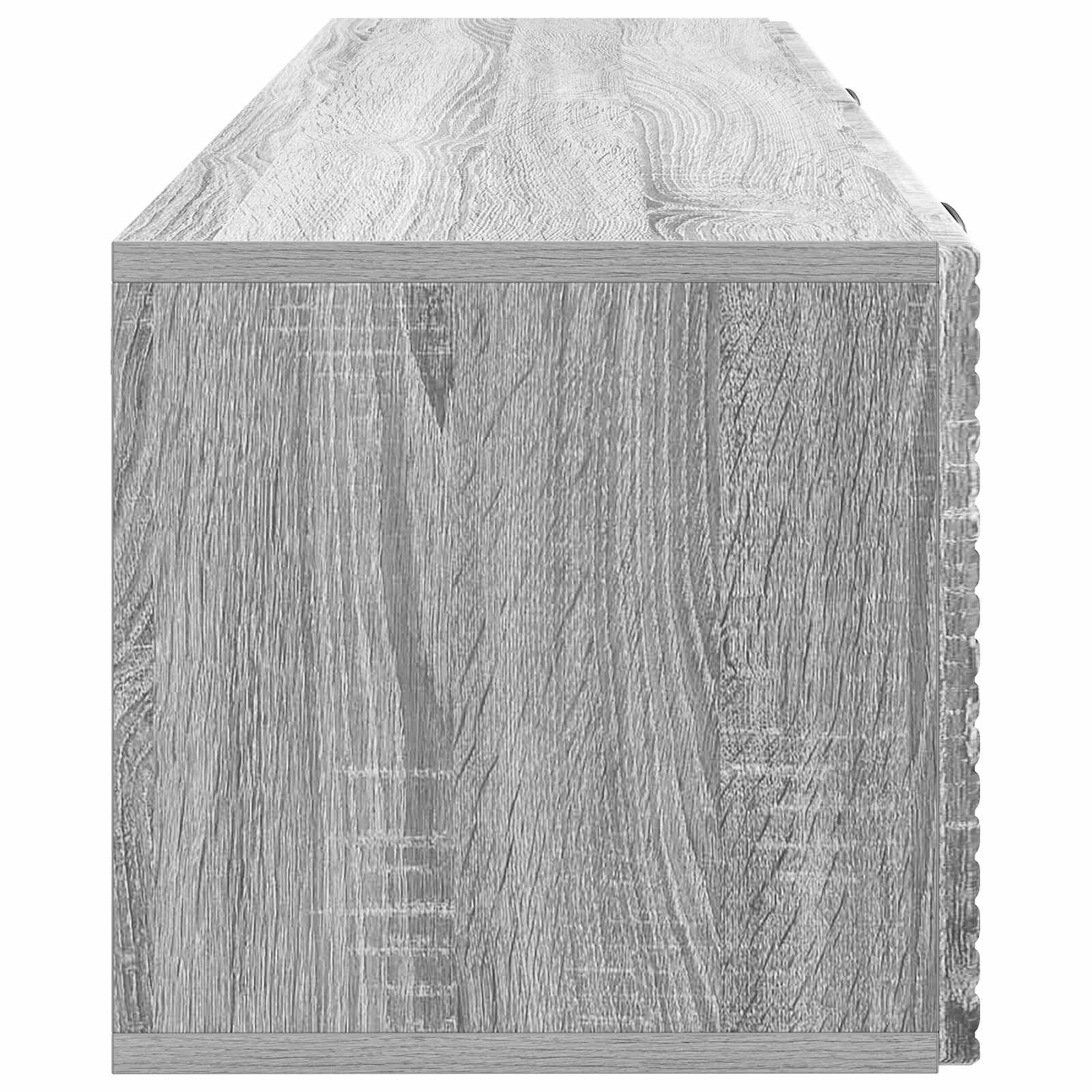 Wandmontierter TV-Schrank Graues Sonoma 98 x 31 x 30 cm
