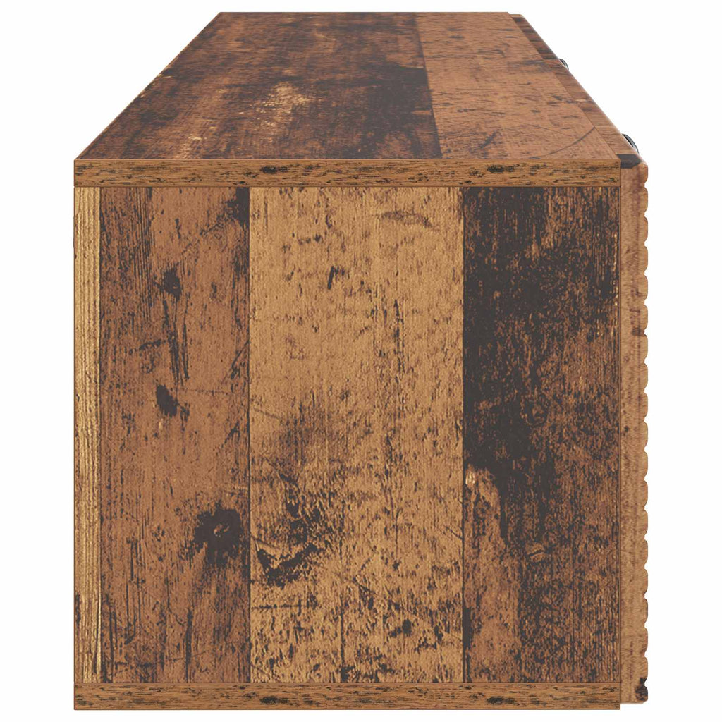Wandmontierter TV-Schrank Altholz 98 x 31 x 30 cm Holzwerkstoff