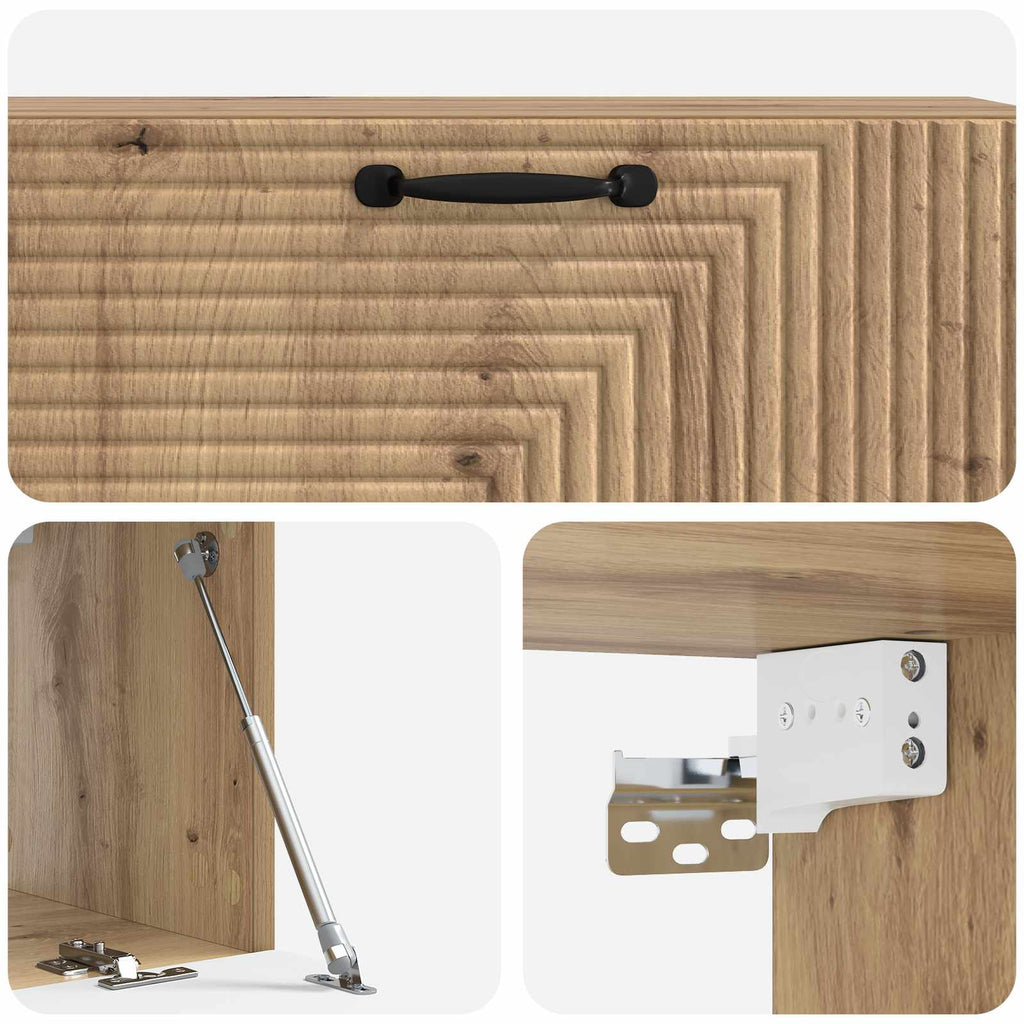 Wandmontierter TV-Schrank Artisan-Eiche 98 x 31 x 30 cm