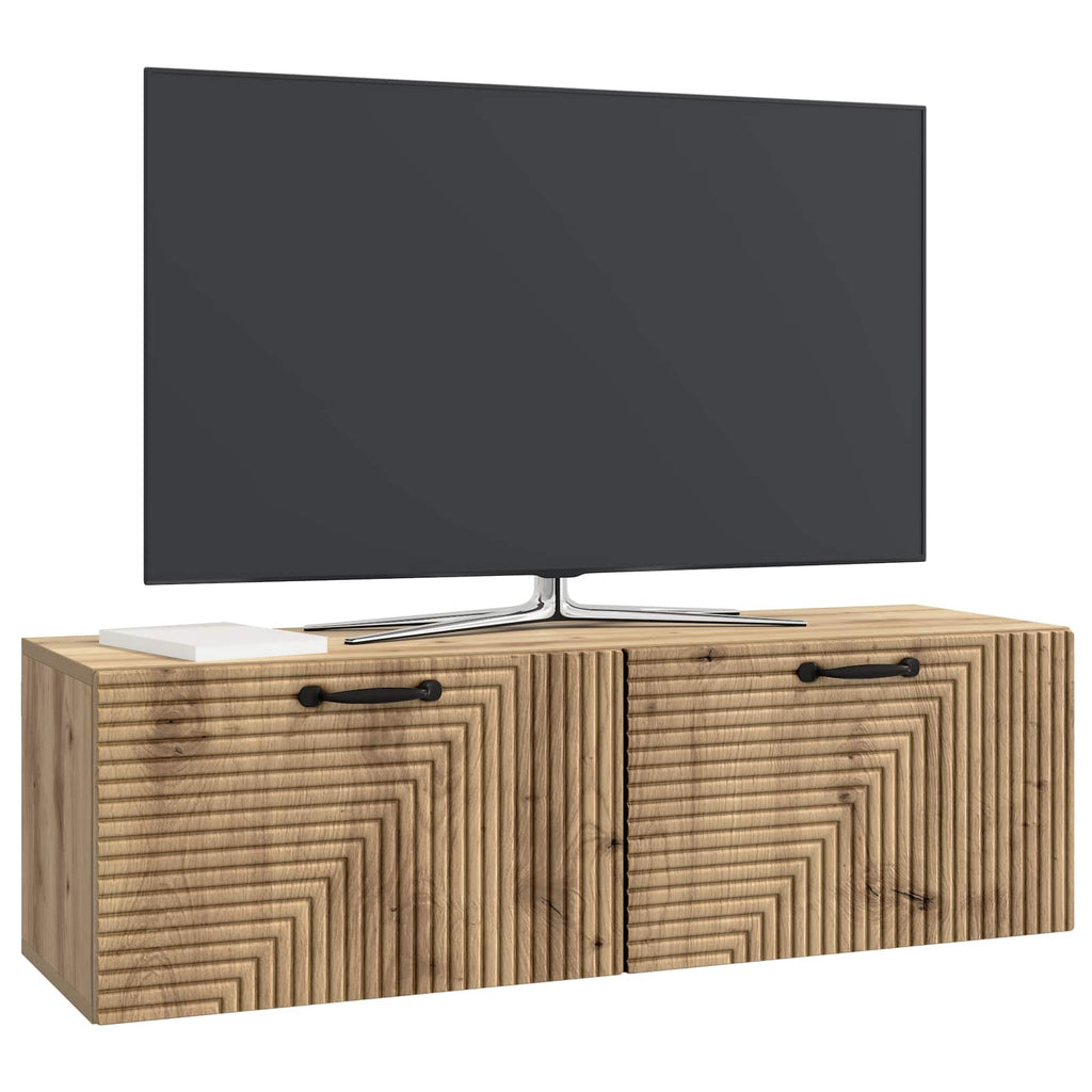 Wandmontierter TV-Schrank Artisan-Eiche 98 x 31 x 30 cm