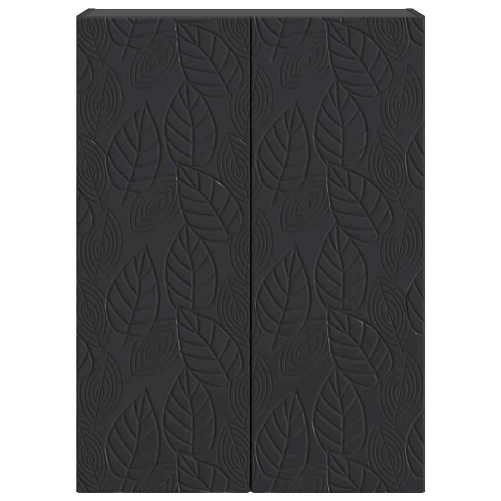 Wandschrank Schwarz 66 x 34,5 x 90 cm Holzwerkstoff
