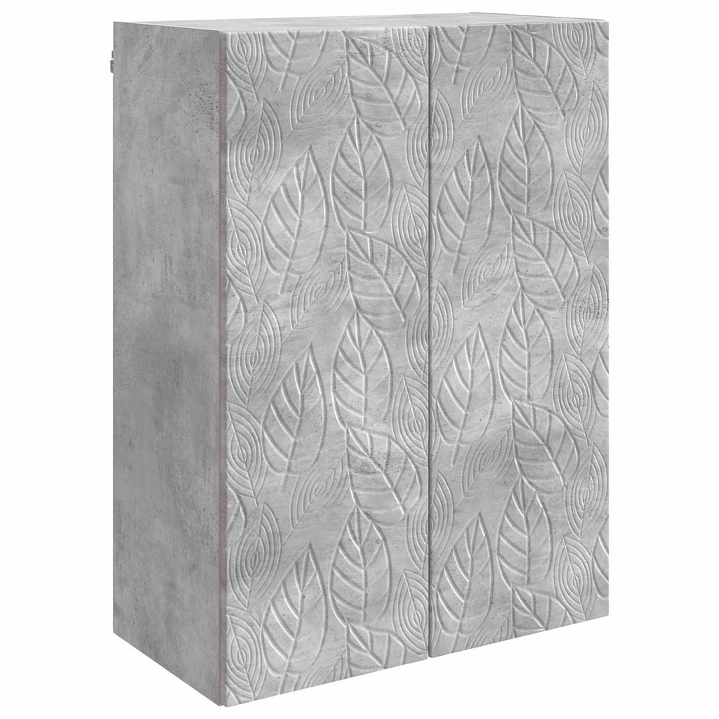 Wandschrank Betongrau 66 x 34,5 x 90 cm Holzwerkstoff