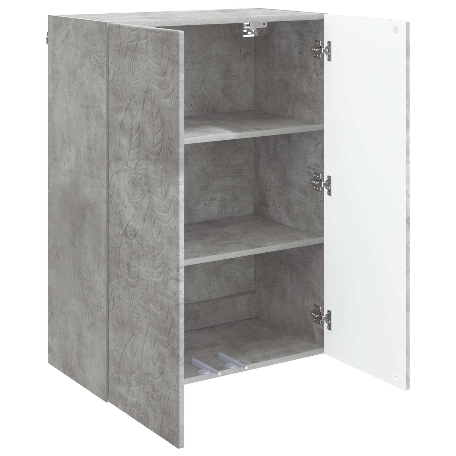 Wandschrank Betongrau 66 x 34,5 x 90 cm Holzwerkstoff