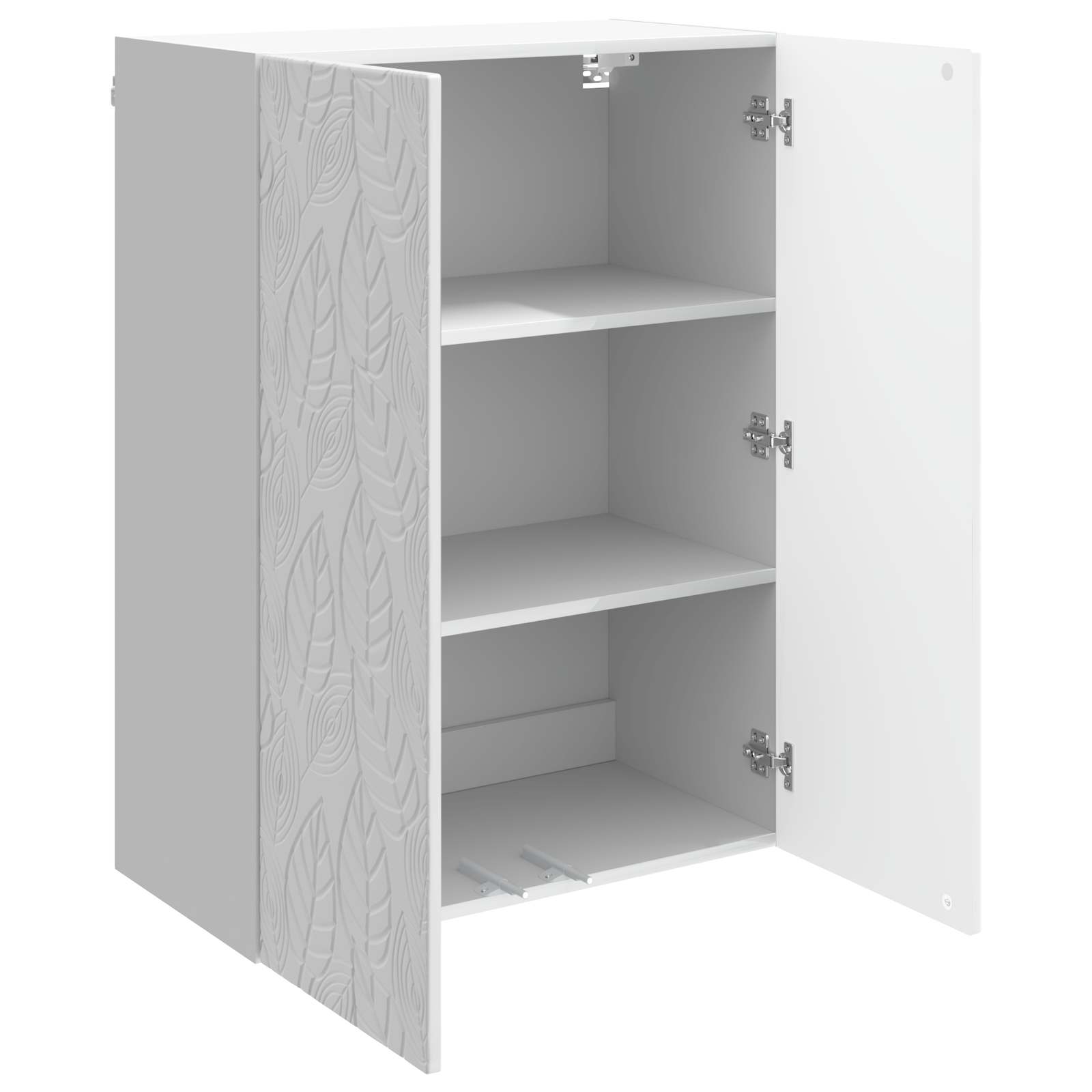 Wandschrank Hochglanz Weiß 66 x 34,5 x 90 cm Holzwerkstoff