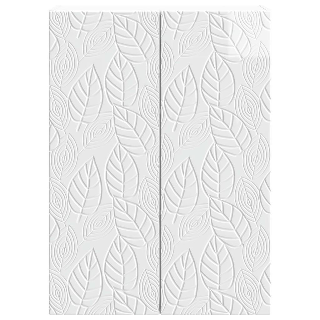 Wandschrank Hochglanz Weiß 66 x 34,5 x 90 cm Holzwerkstoff