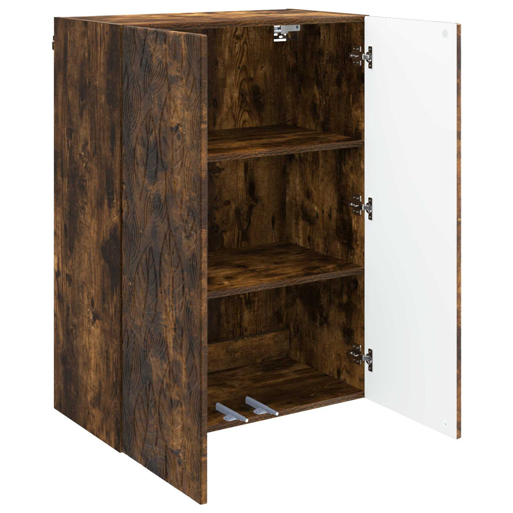 Wandschrank Geräucherte Eiche 66 x 34,5 x 90 cm Holzwerkstoff
