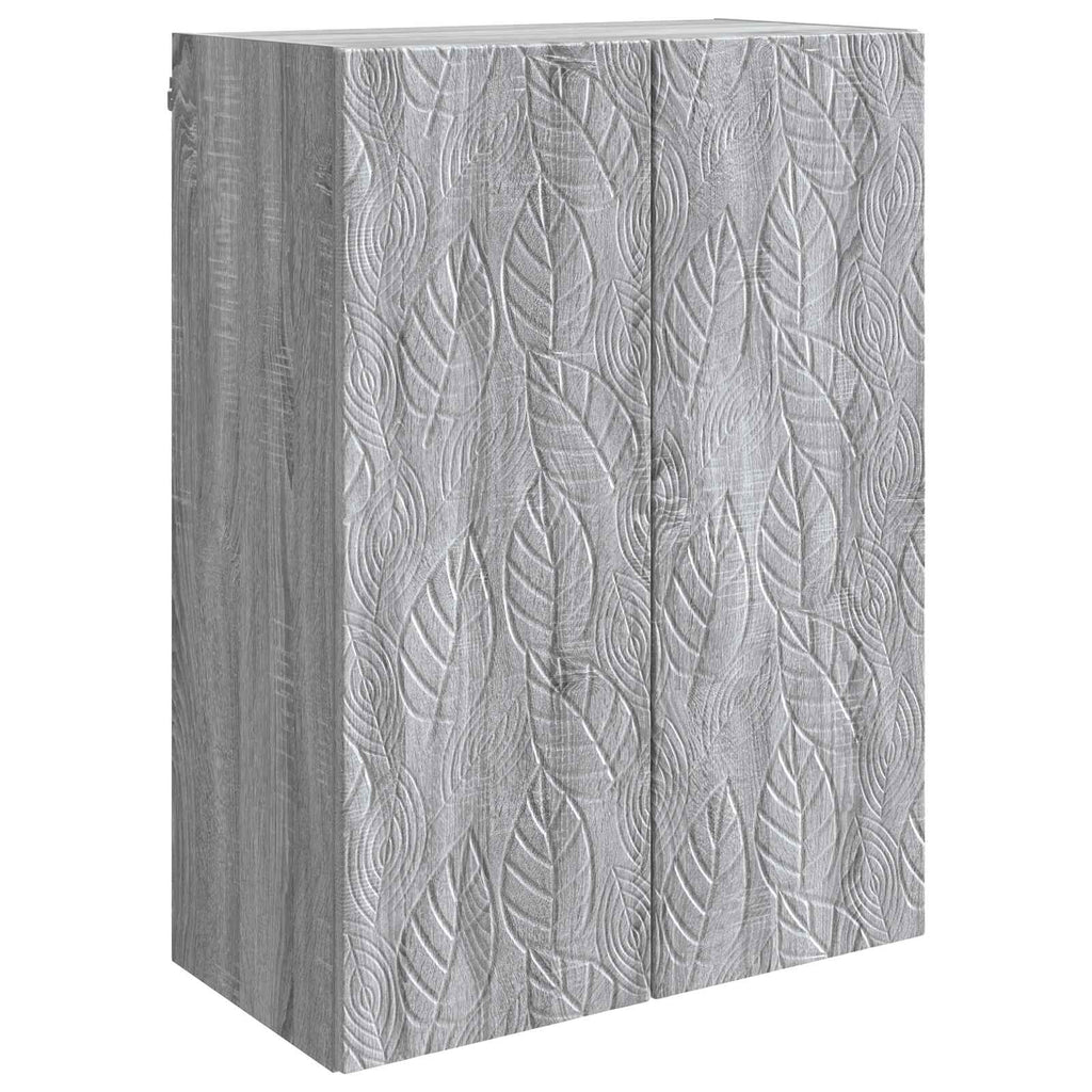 Wandschrank Grau Sonoma 66 x 34,5 x 90 cm Holzwerkstoff