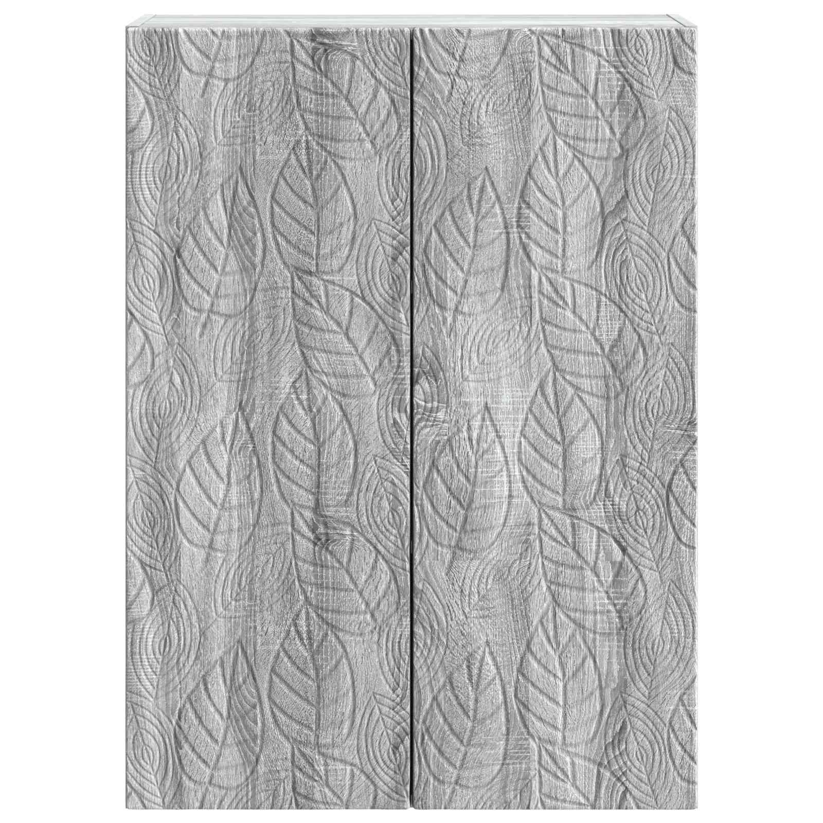 Wandschrank Grau Sonoma 66 x 34,5 x 90 cm Holzwerkstoff
