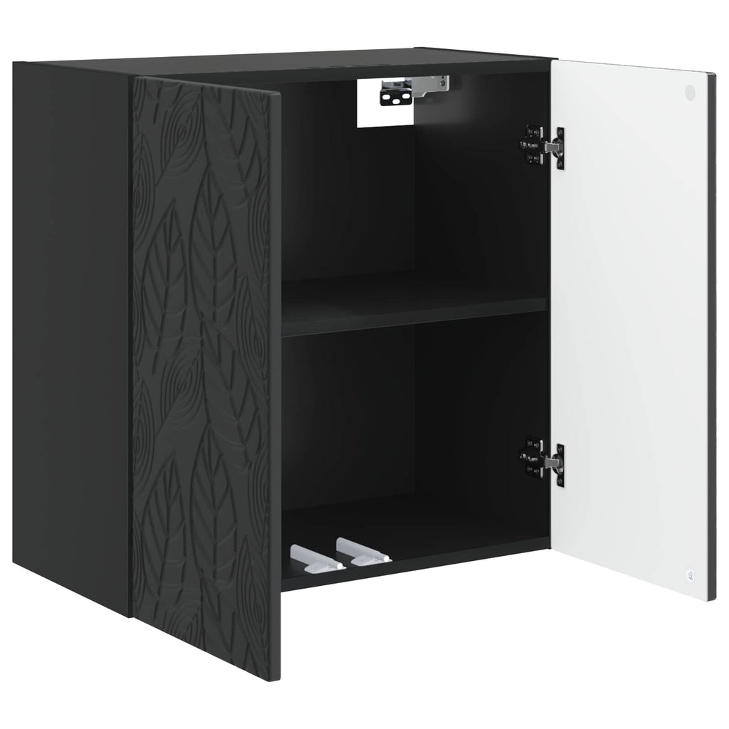 Wandschrank Schwarz 59 x 31 x 60 cm Holzwerkstoff