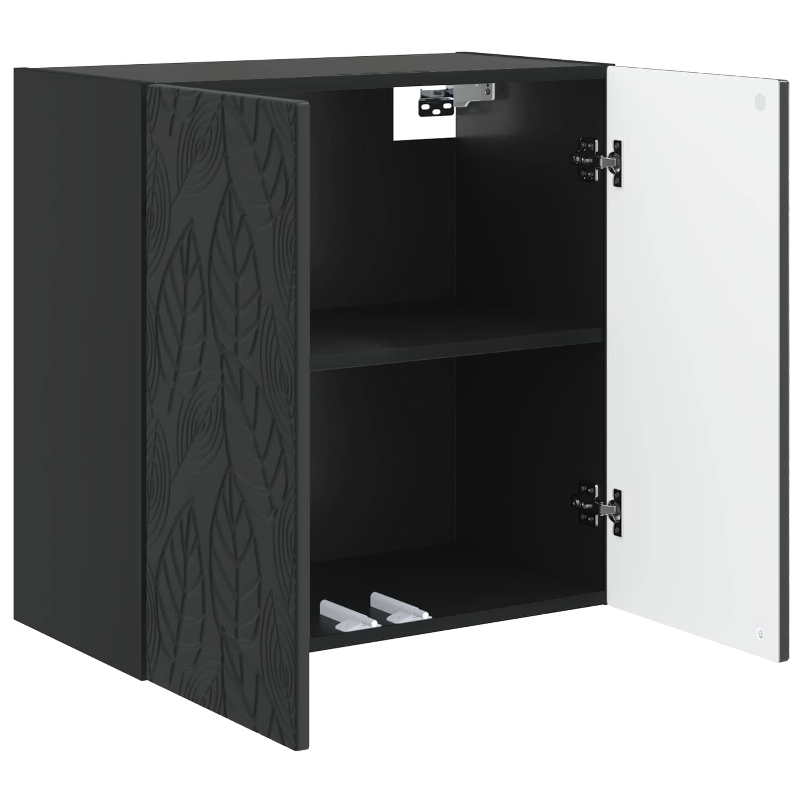 Wandschrank Schwarz 59 x 31 x 60 cm Holzwerkstoff
