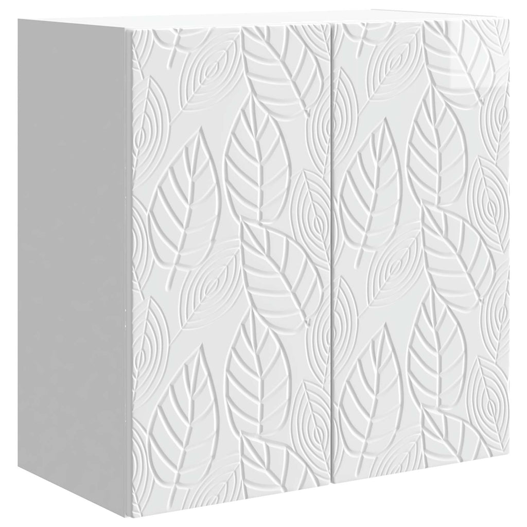 Wandschrank Hochglanz Weiß 59 x 31 x 60 cm Holzwerkstoff