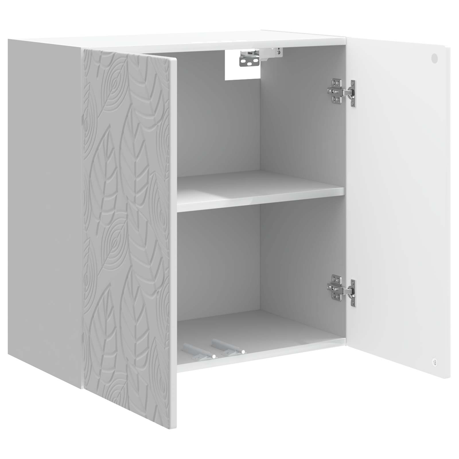 Wandschrank Hochglanz Weiß 59 x 31 x 60 cm Holzwerkstoff
