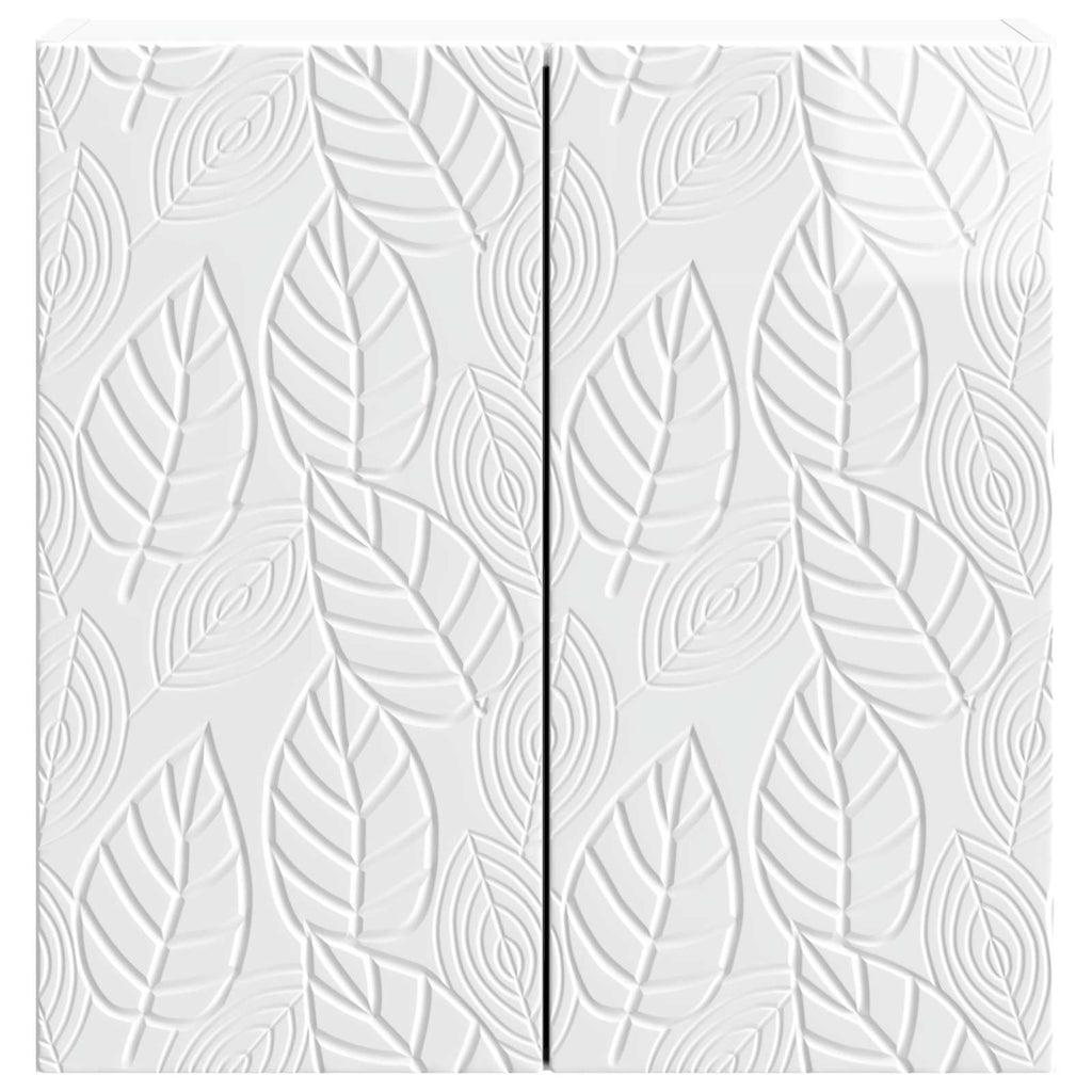 Wandschrank Hochglanz Weiß 59 x 31 x 60 cm Holzwerkstoff