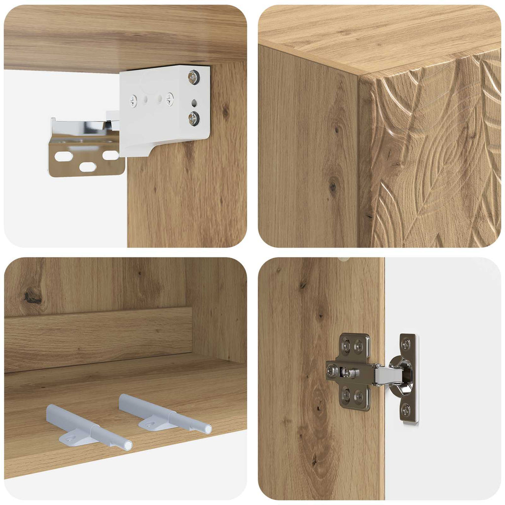 Wandschrank Artisan-Eiche 59 x 31 x 60 cm Holzwerkstoff