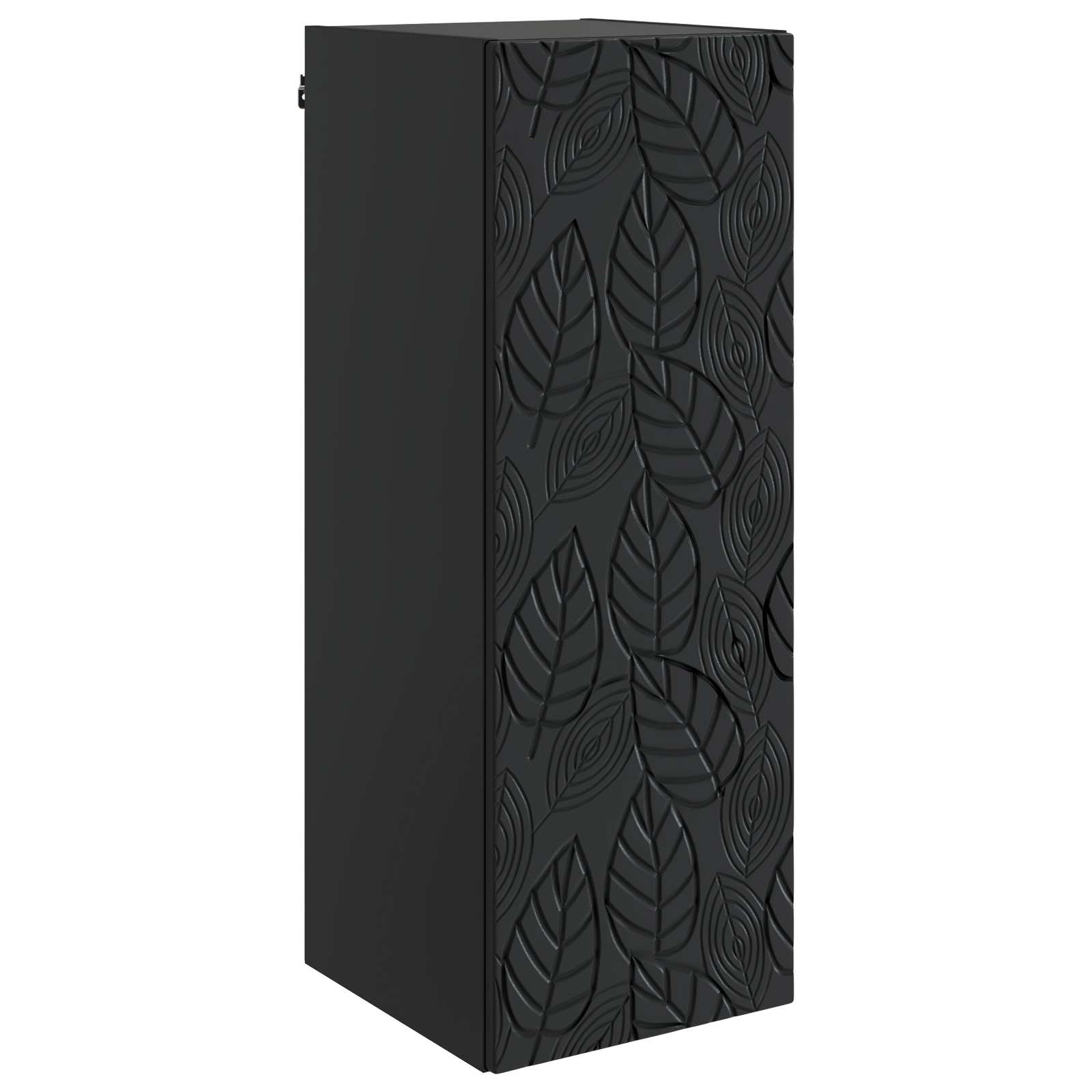 Wandschrank Schwarz 33 x 34,5 x 90 cm Holzwerkstoff