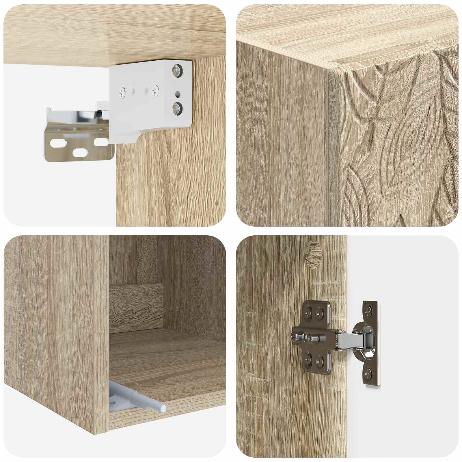 Wandschrank Sonoma-Eiche 33 x 34,5 x 90 cm Holzwerkstoff