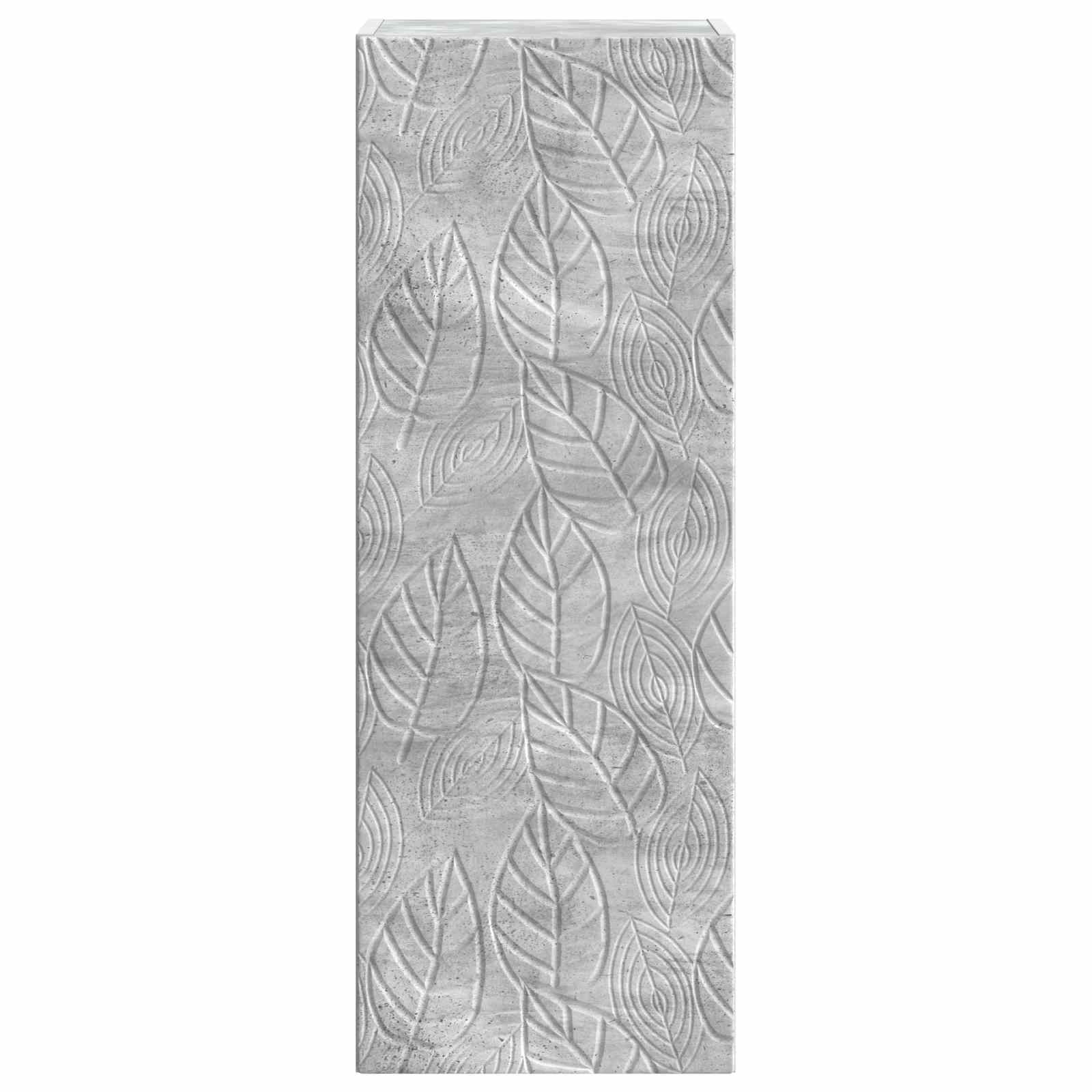 Wandschrank Betongrau 33 x 34,5 x 90 cm Holzwerkstoff