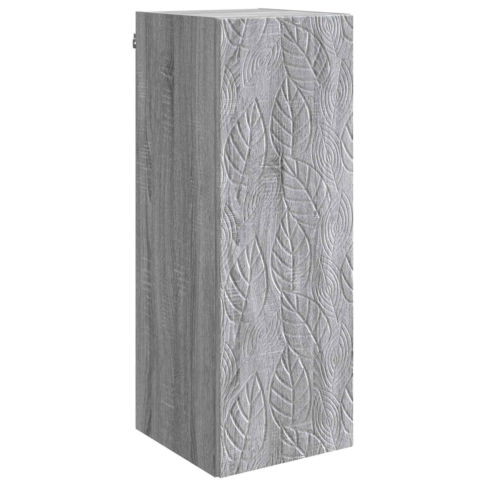 Wandschrank Grau Sonoma 33 x 34,5 x 90 cm Holzwerkstoff