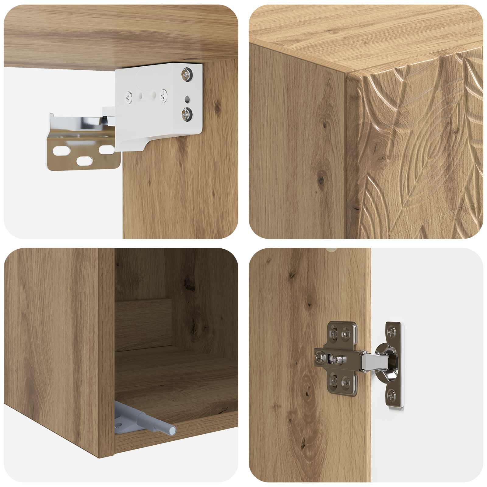 Wandschrank Artisan-Eiche 33 x 34,5 x 90 cm Holzwerkstoff