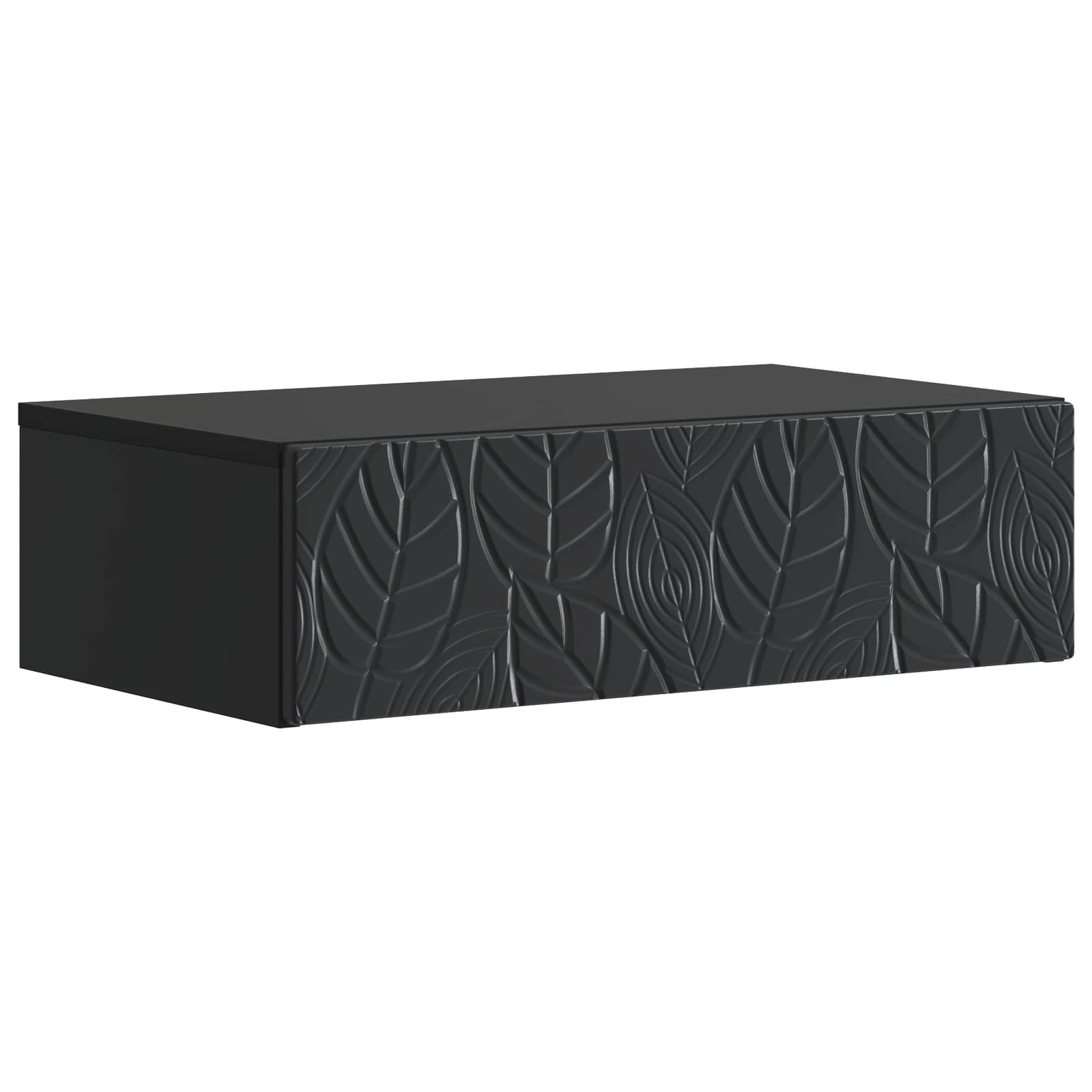 Wandmontierter Beistelltisch Schwarz 59 x 34,5 x 17 cm