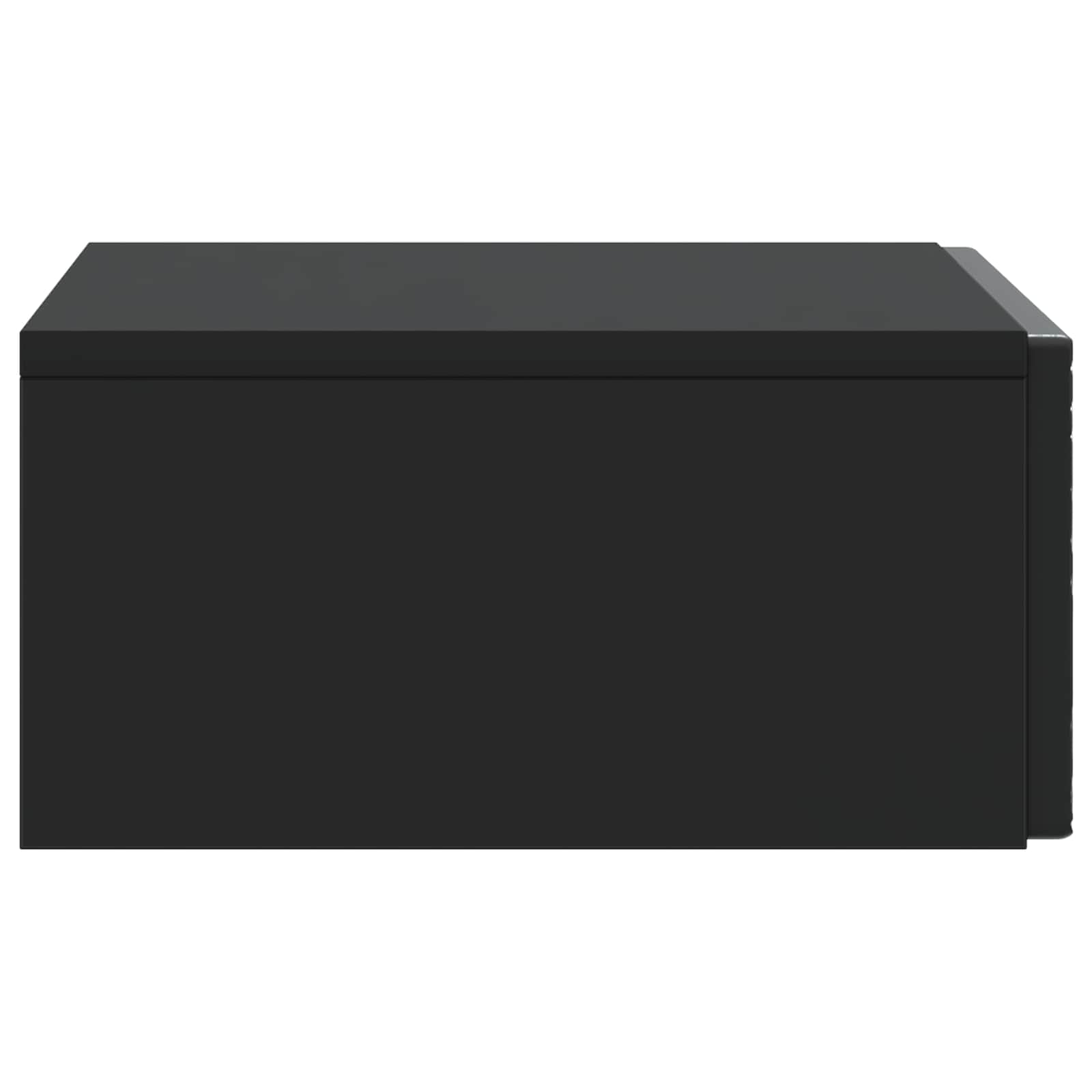 Wandmontierter Beistelltisch Schwarz 59 x 34,5 x 17 cm