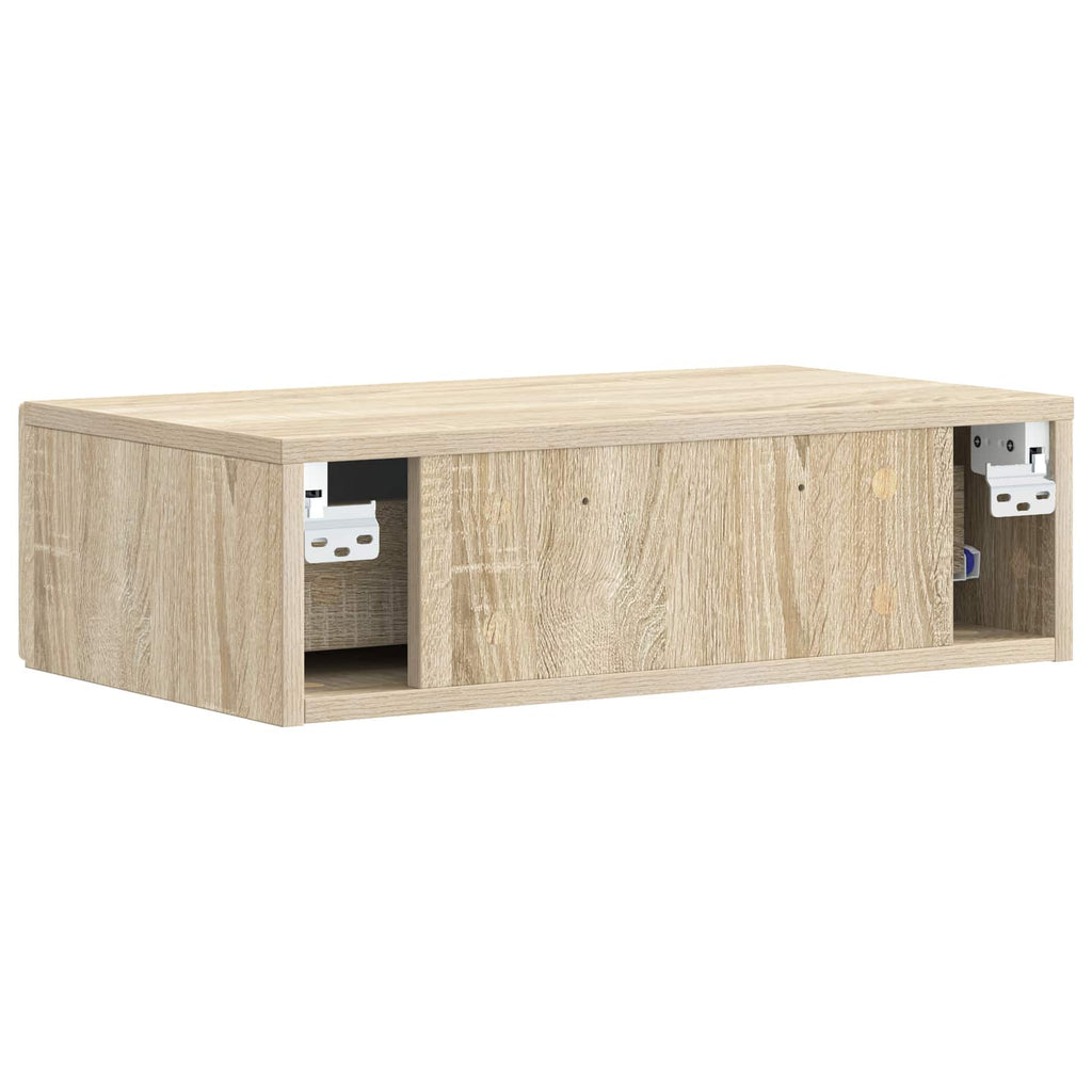 Wandmontierter Beistelltisch Sonoma-Eiche 59 x 34,5 x 17 cm