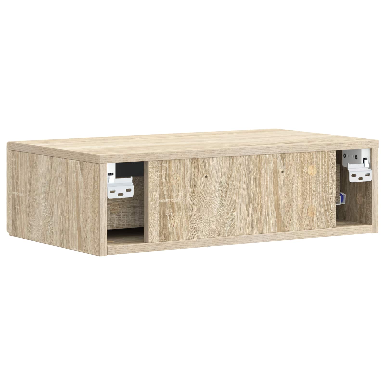 Wandmontierter Beistelltisch Sonoma-Eiche 59 x 34,5 x 17 cm