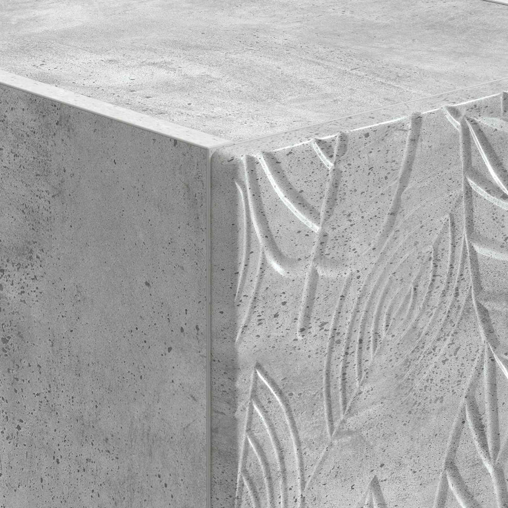 Wandmontierter Beistelltisch Betongrau 59 x 34,5 x 17 cm