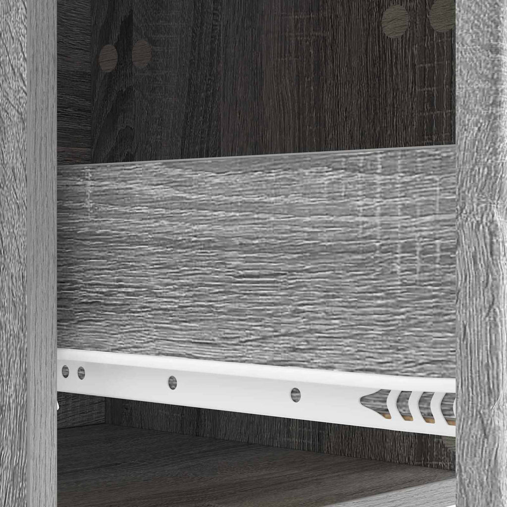 Wandmontierter Beistelltisch Grau Sonoma 59 x 34,5 x 17 cm