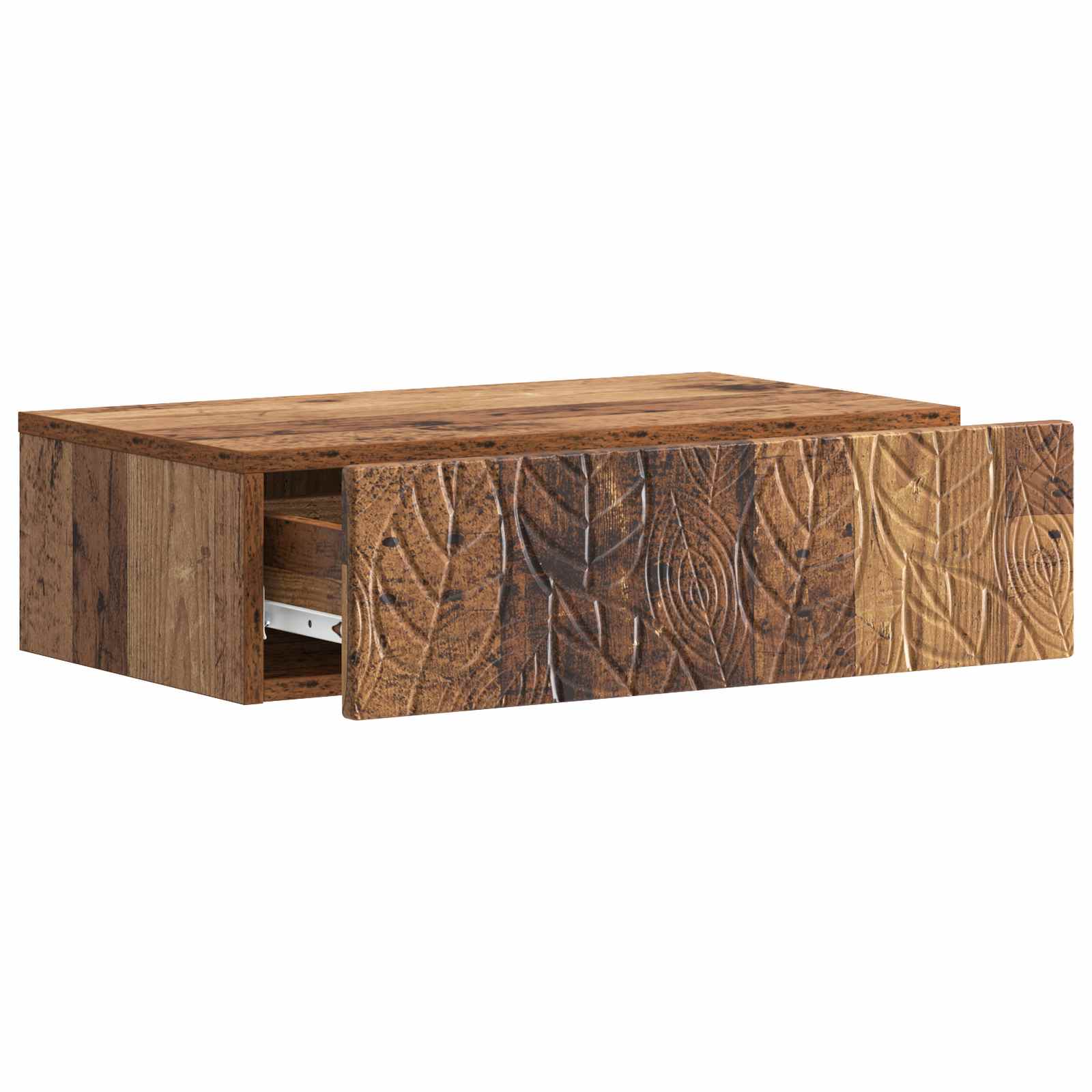 Wandmontierter Beistelltisch Altholz 59 x 34,5 x 17 cm