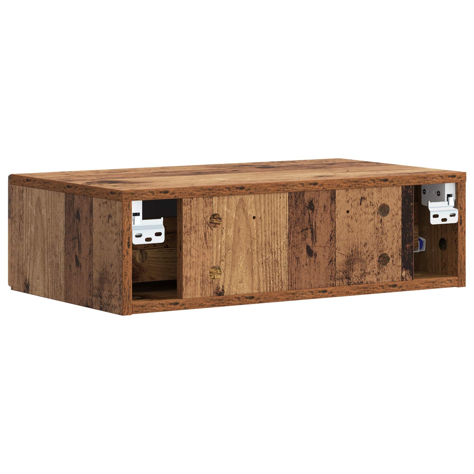 Wandmontierter Beistelltisch Altholz 59 x 34,5 x 17 cm