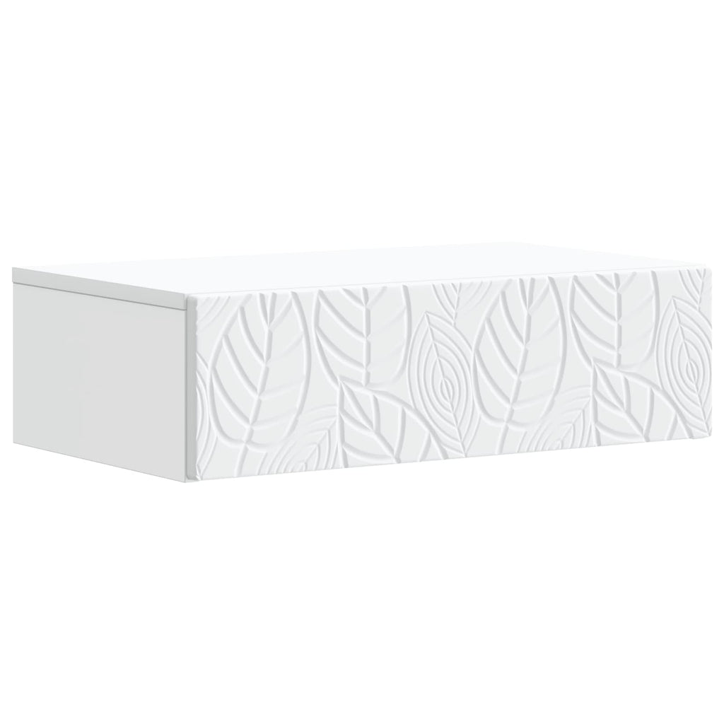 Wandmontierter Beistelltisch Weiß 87,5 x 34,5 x 17 cm