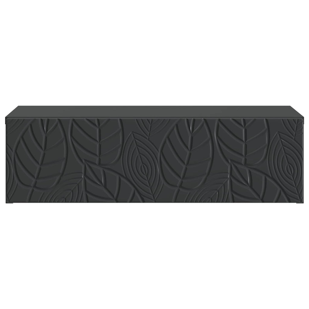 Wandmontierter Beistelltisch Schwarz 87,5 x 34,5 x 17 cm