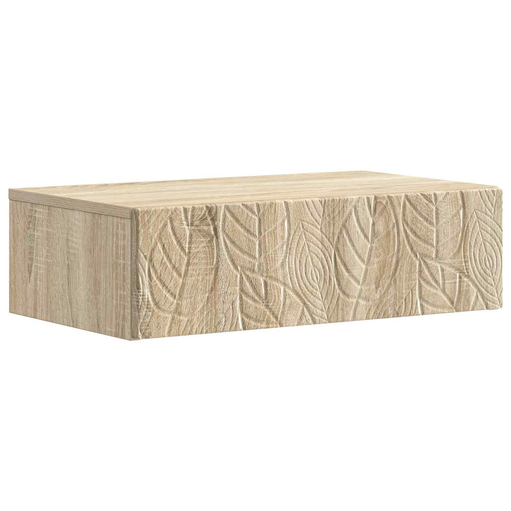 Wandmontierter Beistelltisch Sonoma-Eiche 87,5 x 34,5 x 17 cm