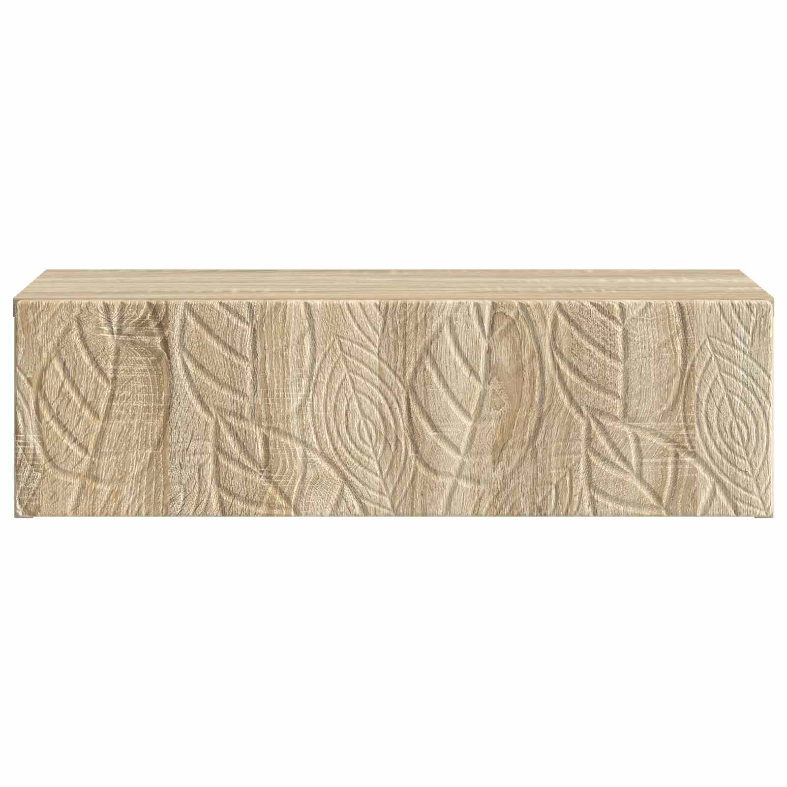 Wandmontierter Beistelltisch Sonoma-Eiche 87,5 x 34,5 x 17 cm