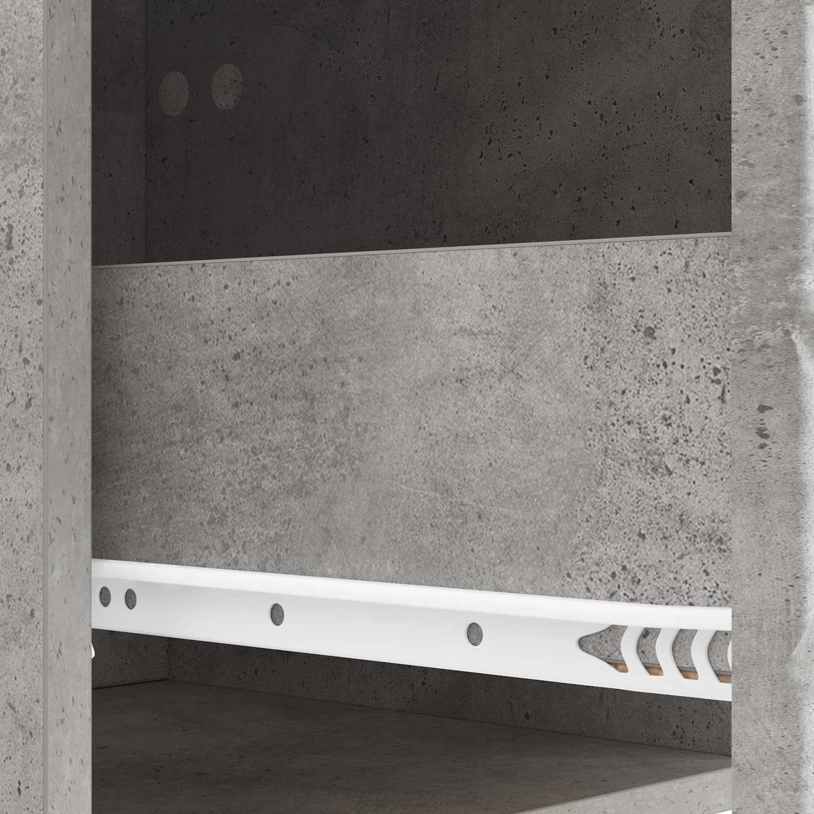Wandmontierter Beistelltisch Betongrau 87,5 x 34,5 x 17 cm