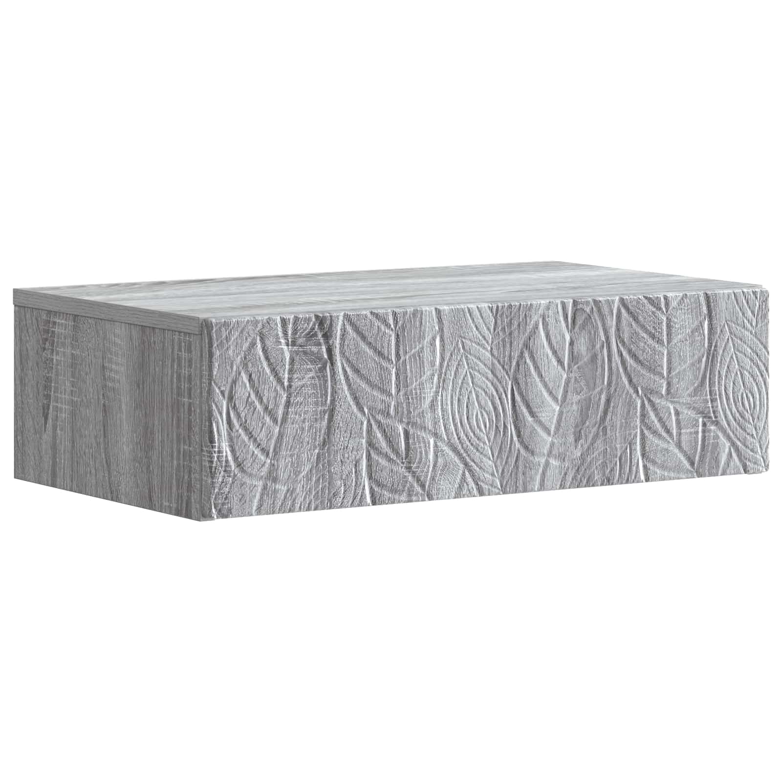 Wandmontierter Beistelltisch Grau Sonoma 87,5 x 34,5 x 17 cm