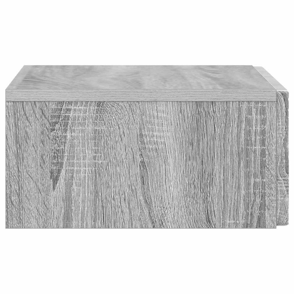 Wandmontierter Beistelltisch Grau Sonoma 87,5 x 34,5 x 17 cm