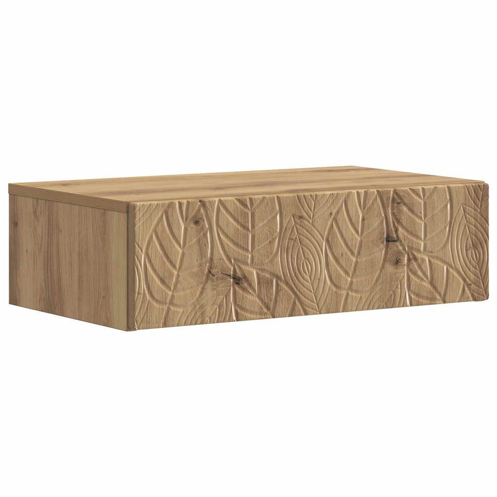 Wandmontierter Beistelltisch Artisan-Eiche 87,5 x 34,5 x 17 cm