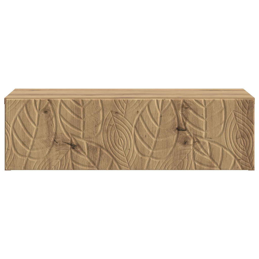Wandmontierter Beistelltisch Artisan-Eiche 87,5 x 34,5 x 17 cm