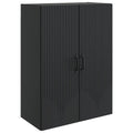 Wandschrank Schwarz 66 x 34,5 x 90 cm Holzwerkstoff