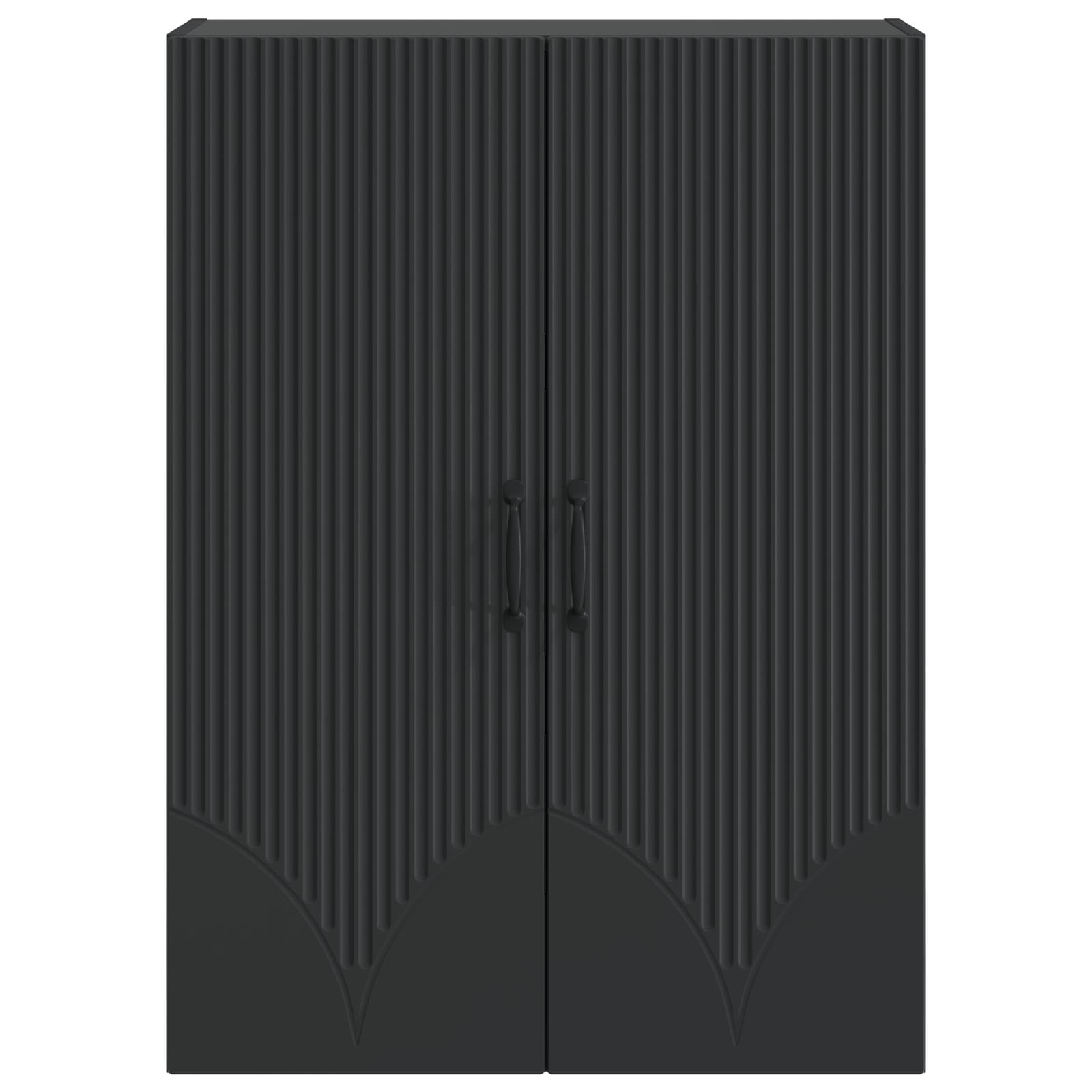 Wandschrank Schwarz 66 x 34,5 x 90 cm Holzwerkstoff