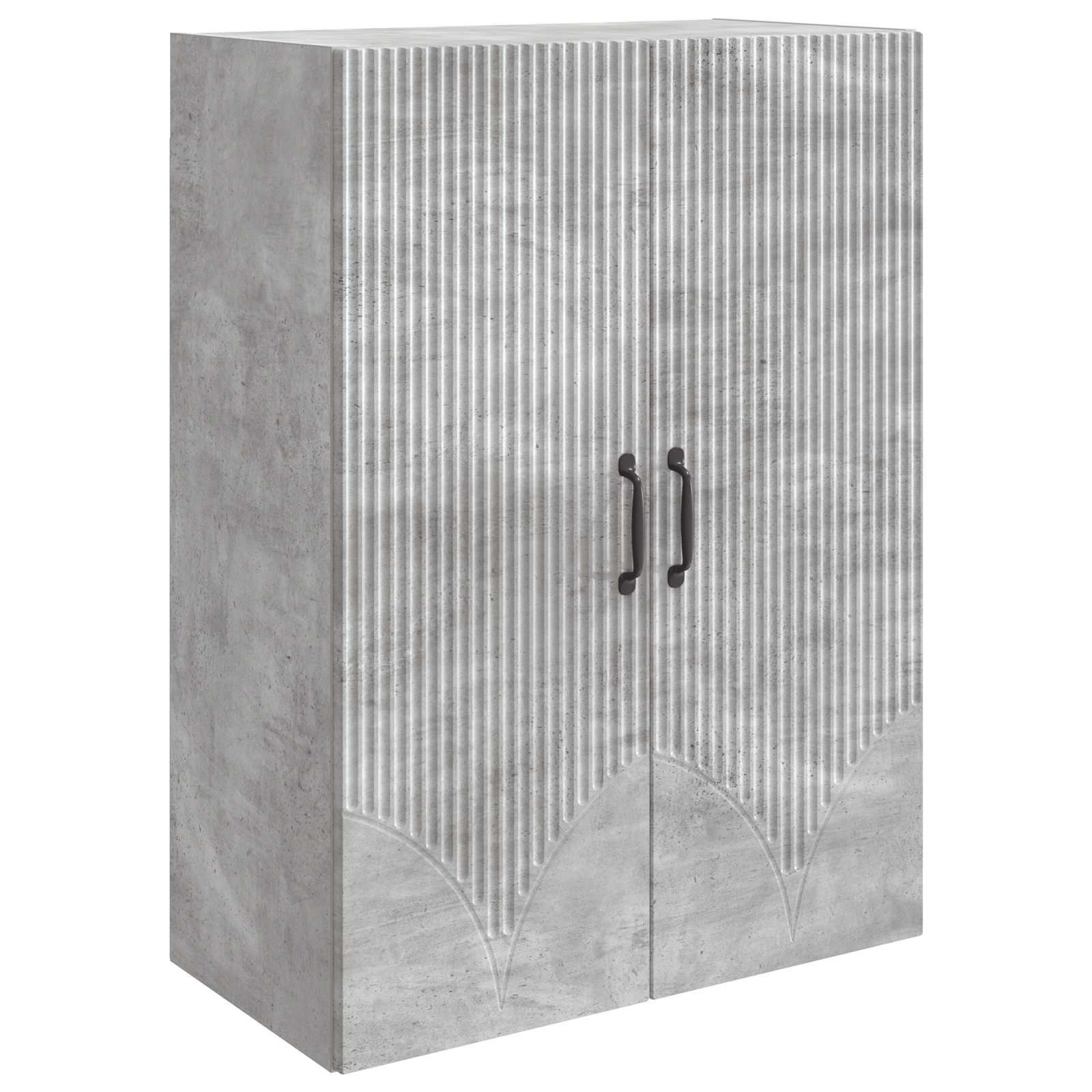 Wandschrank Betongrau 66 x 34,5 x 90 cm Holzwerkstoff