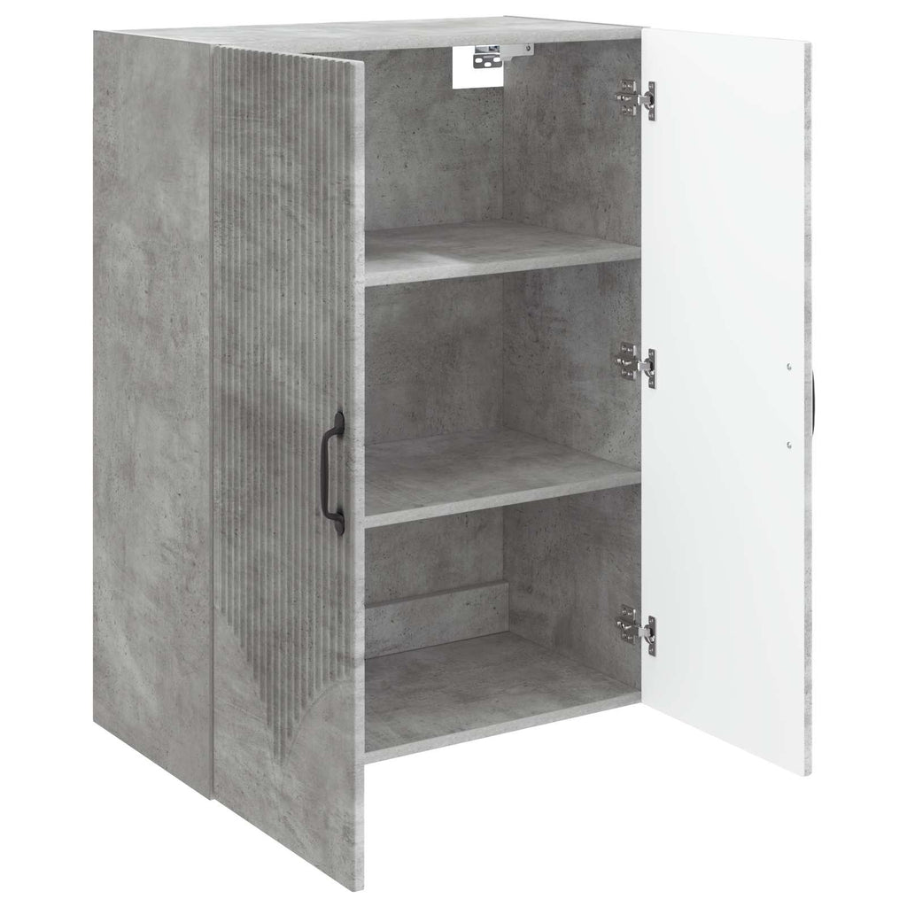 Wandschrank Betongrau 66 x 34,5 x 90 cm Holzwerkstoff