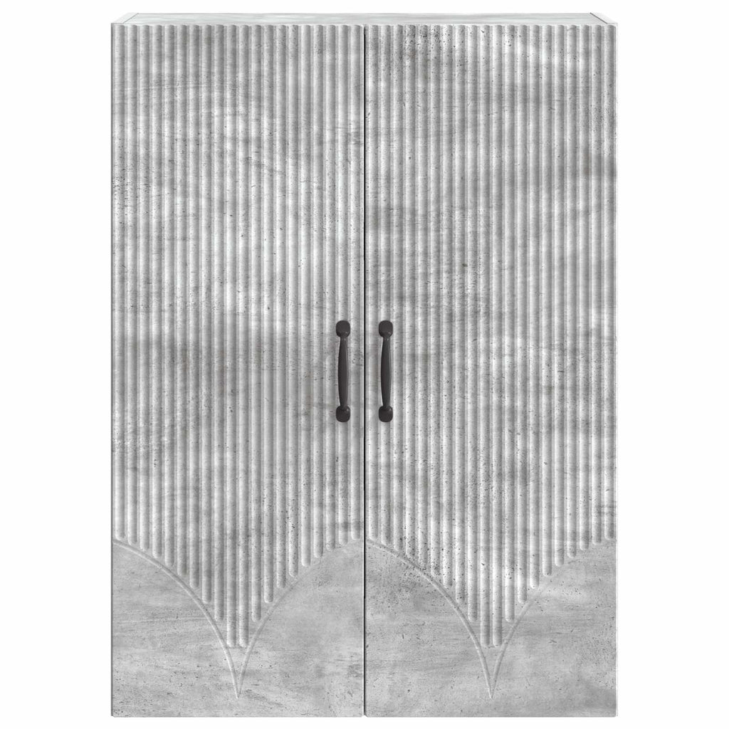 Wandschrank Betongrau 66 x 34,5 x 90 cm Holzwerkstoff