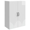 Wandschrank Hochglanz Weiß 66 x 34,5 x 90 cm Holzwerkstoff