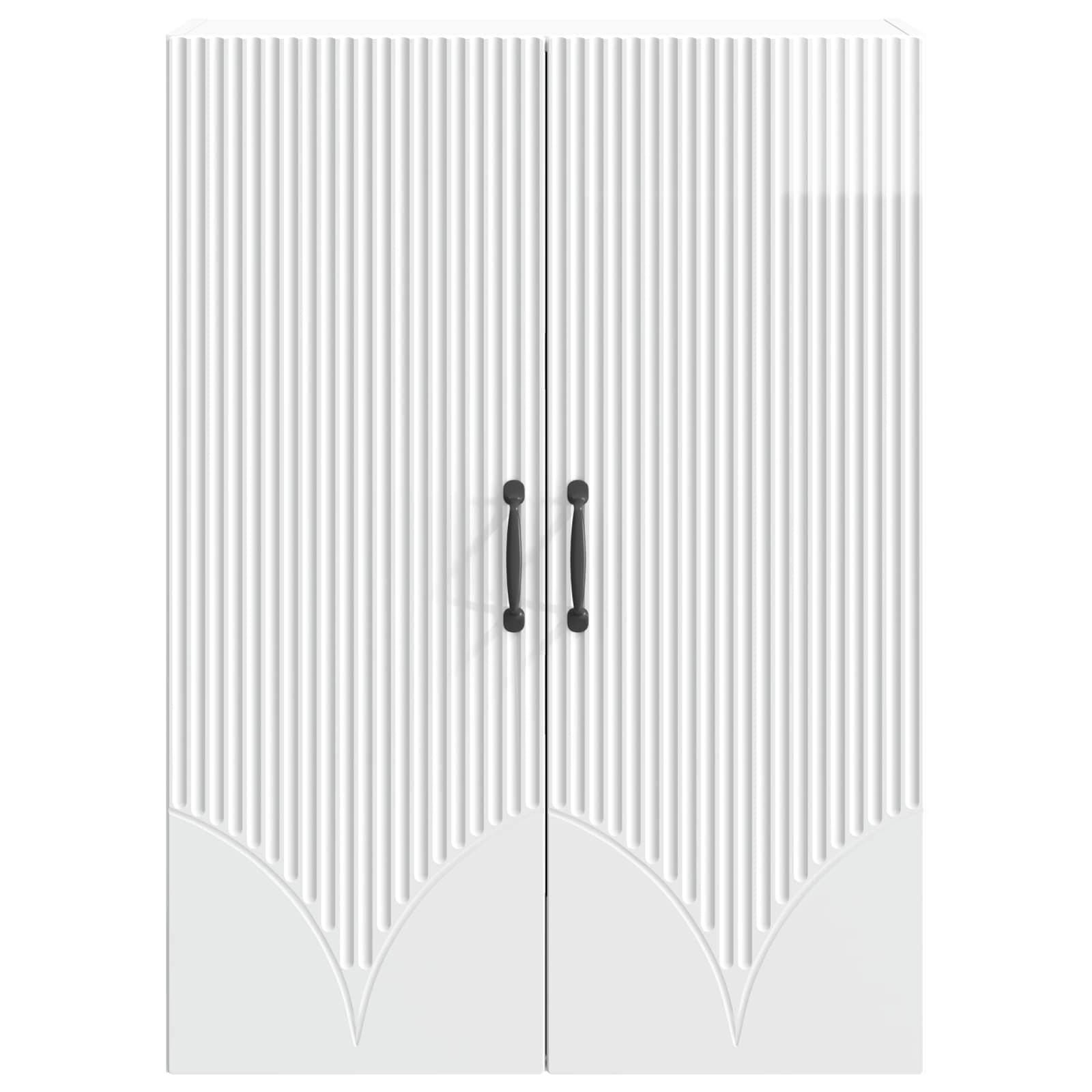Wandschrank Hochglanz Weiß 66 x 34,5 x 90 cm Holzwerkstoff