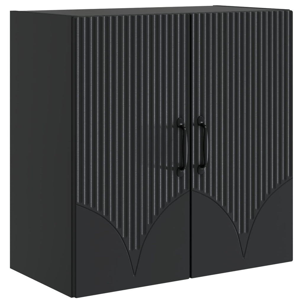 Wandschrank Schwarz 59 x 31 x 60 cm Holzwerkstoff