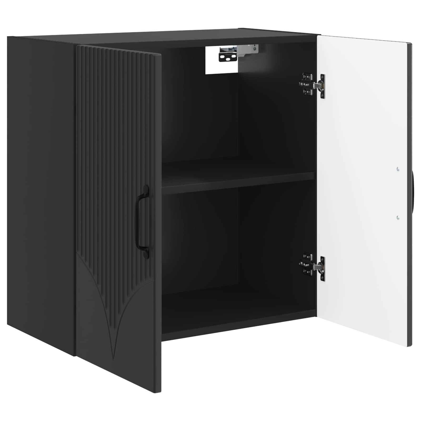 Wandschrank Schwarz 59 x 31 x 60 cm Holzwerkstoff