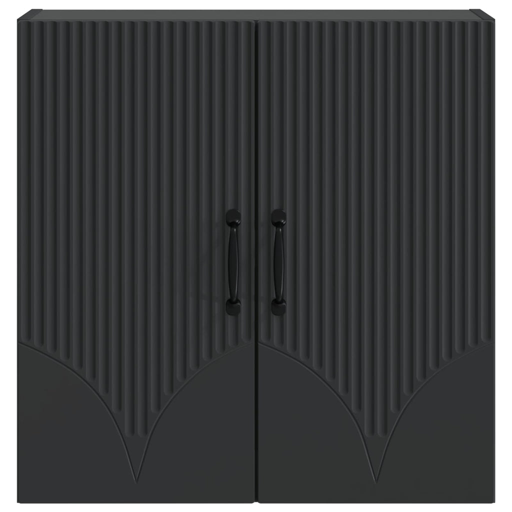 Wandschrank Schwarz 59 x 31 x 60 cm Holzwerkstoff